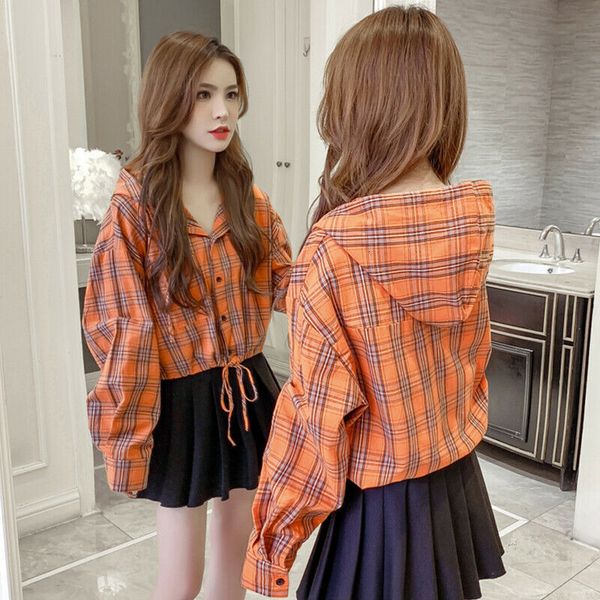

multi color chess button up with batwing sleeve cotton ladies plus size clothes boyfriend shirt shirts 9a6s, White
