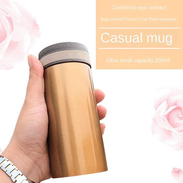 

water bottles business car vacuum flasks portable compact double-layer thermal insulation high-end office flask