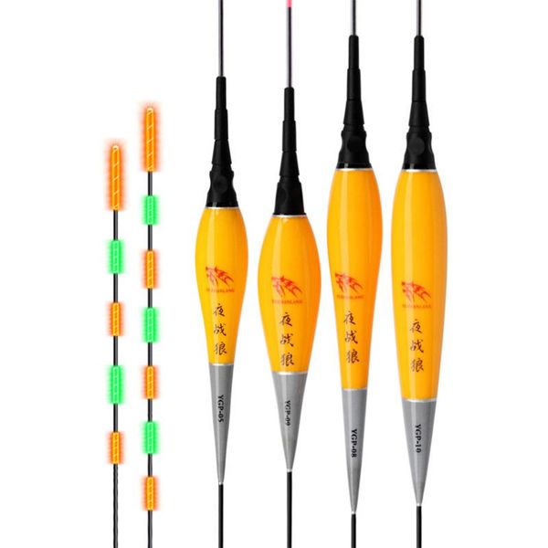 

3pcs/set fishing float led electric light tackle luminous electronic without battery accessories