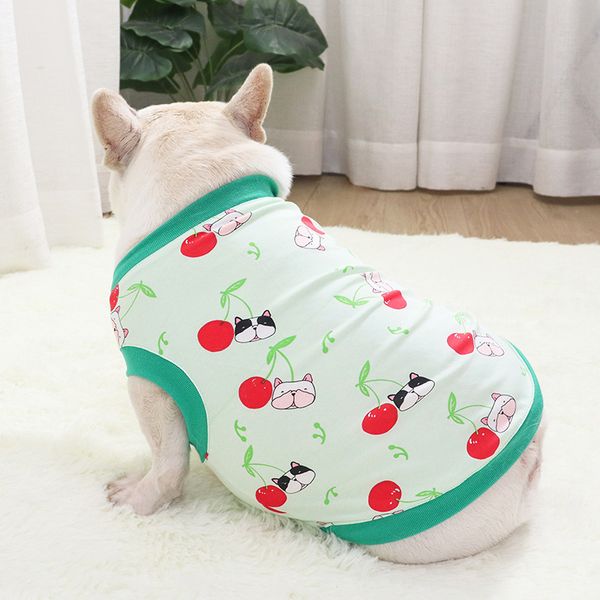 

fadou cloth spring and autumn thin vt dog cotton fat short body pug bull