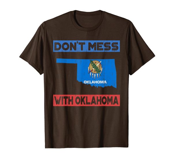 

funny don't mess with oklahoma state pride shirt t-shirt, White;black