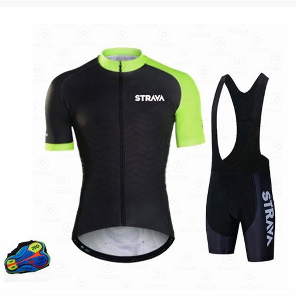 

racing sets strava cycling jersey 2021 pro team men's set quick-drying bicycle clothing suit breathable mountain bike clothes, Black;blue
