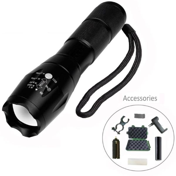 

adjustable focus t6 led set aluminum material waterproof 18650 battery charging wholesale #4jy16 flashlights torches