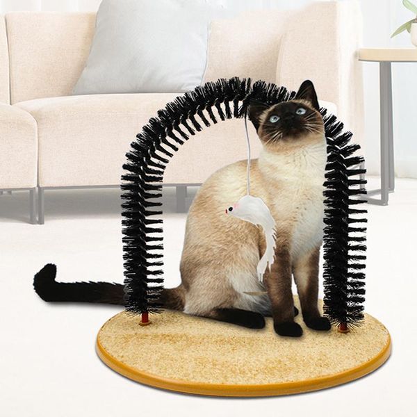 

cat toys massage self brush pet scratching and itching hair removal device arch type rubbing shedding tickling comb