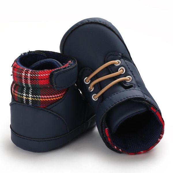 

first walkers spring autumn infant boys tenis shoes soft sole born booties solid color footwears 11cm 12cm 13cm