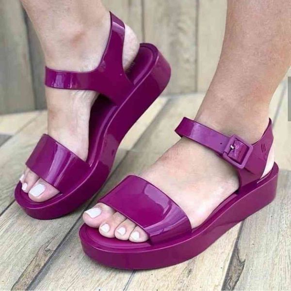 

sandals melissa jell-o women's sandals, breathing shoes and comfortable beach in evbj, Black