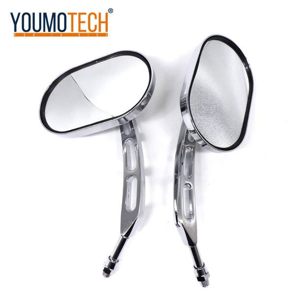 

motorcycle mirrors 2pcs mirror moto spiegels motorfiets rearview 10mm for shadow ace magna vt750 vt1100 vf750