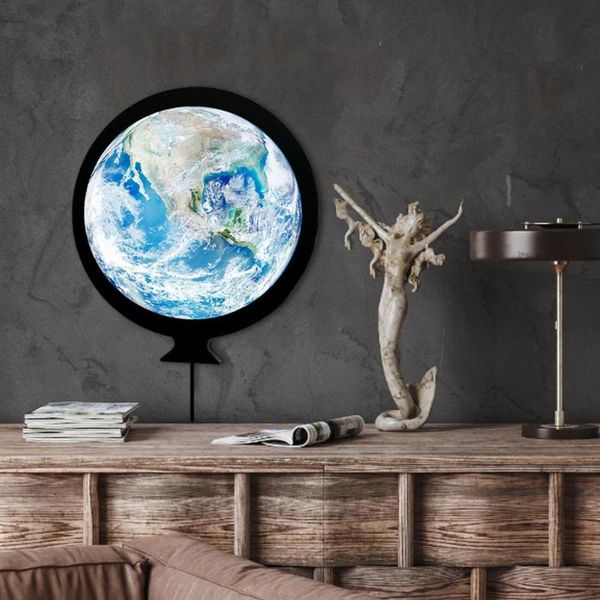 

mirrors 24cm moon mirror lamp halloween wall decor moonlight bedside mounted makeup with light home night