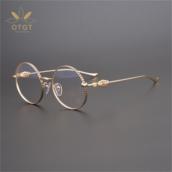 

design sunglasses handmade # jian dan luo xinchao versatile eyeglass round frame art big face myopia, White;black