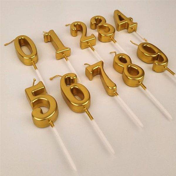 

other festive & party supplies golden digital candle large 0~9 birthday marriage proposal cake dessert table decoration
