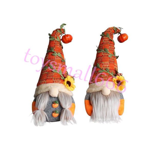 

party supplies halloween thanksgiving fall harvest festival decoration gnomes with pumpkin plush elf dwarf doll home deskornaments