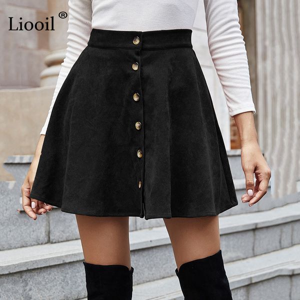 

skirt black brown wine red corduroy mini skirt women a line button up high waisted autumn winter vintage patchwork short skirts q9k4