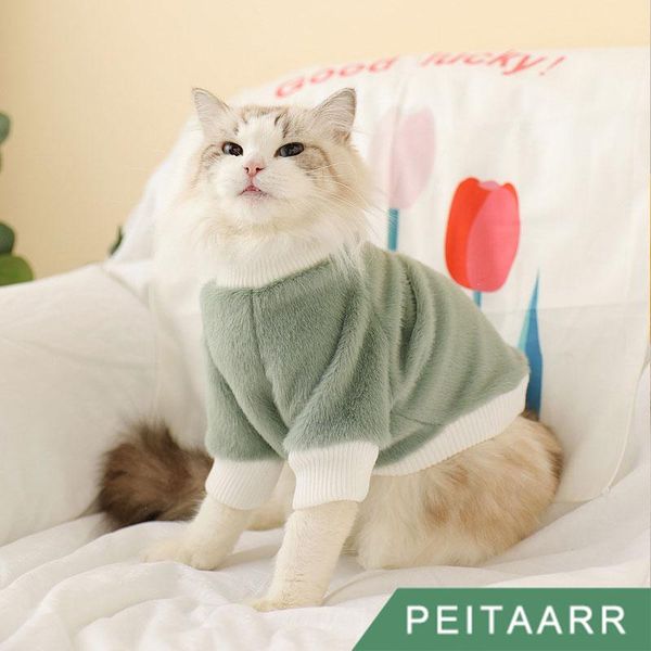 

dog apparel [peitaarr] pet cat clothes fall autumn winter keep warm soft casual puppy small medium dogs kitten cute windproof