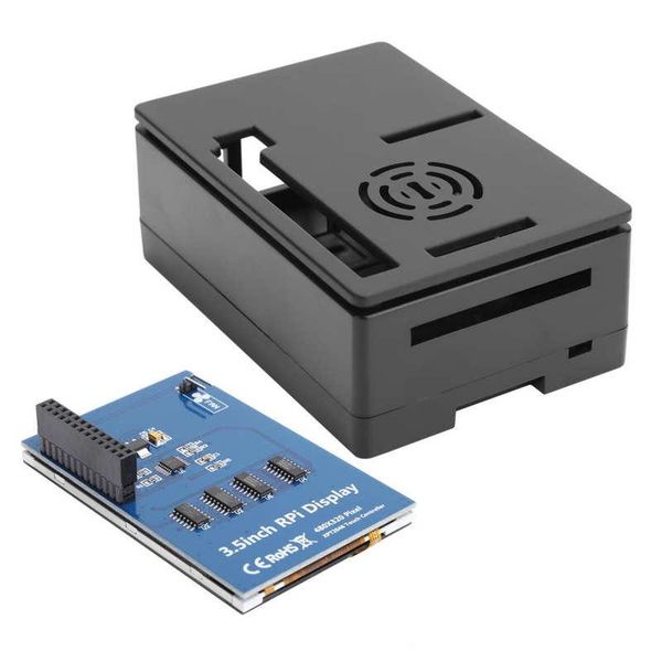 

for raspberry pi shell kit lcd 4b case touch screen set stand fan office webcams