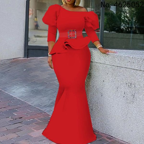 

ethnic clothing two pieces sets for women african autumn red color plus size and long skirt clothes