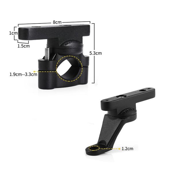 

handlebars universal mount bracket fog driving light spotlight clamp phone holder 19-33mm car motorcycle crash bar guard aluminum