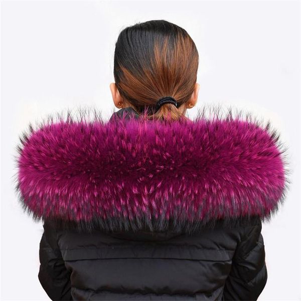 

scarves real raccoon fur collar womens natural gray shawl scraves, Blue;gray