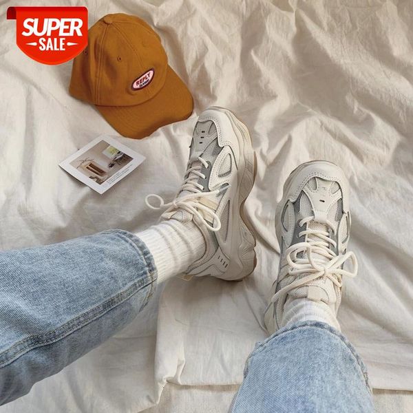 

ins popular reflect light old daddy shoes woman harajuku ulzzang joker base wind sneakers for female casual streetwear shoes #cu3d