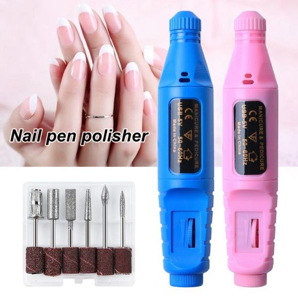 

nail drill & accessories electric usb art set buffer kit machine polishing shape tools manicure device