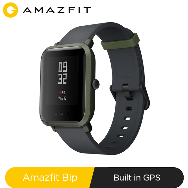 

original amazfit bip smart watch bluetooth gps sport heart rate monitor ip68 waterproof call reminder mifit app alarm vibrationg, Slivery;brown