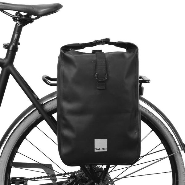 

multifunctional cycling bicycle bike rear seat trunk bag outdoor sports pouch rack panniers shoulder handbag reflective car & truck racks