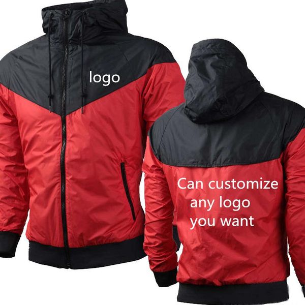

men's hoodies & sweatshirts the spring autumn tracksuit mens jacket custom logo sweatshirt print casual cotton, Black