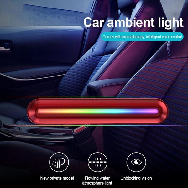

car air freshener led outlet diffuser light atmosphere sensor color music