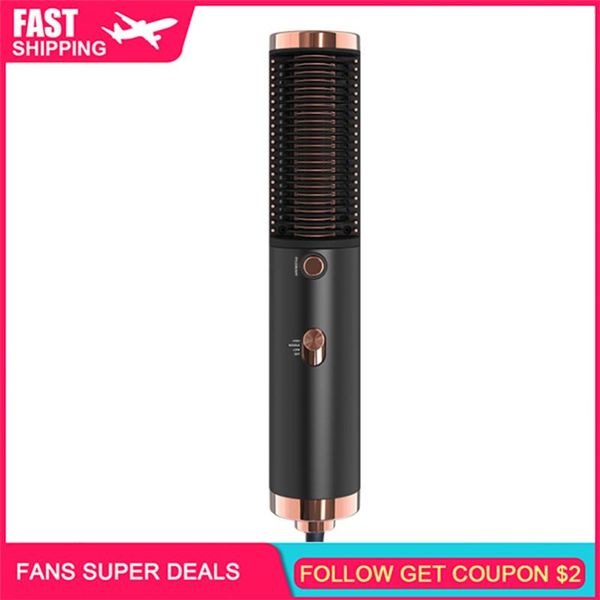 

electric hair brushes blow dryer brush straightener and styler 3-in-1 negative ion air fast heater frizz-free