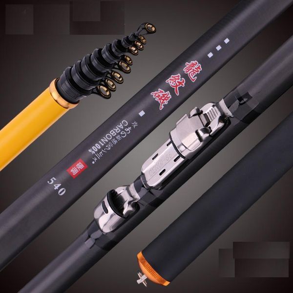 

3.6m 4.5m 5.4m 6.3m rock fishing rod carbon pesca carp poles spinning travel ultralight boat rods