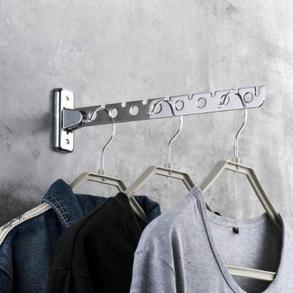 

hangers & racks clothes stainless steel rack wall mounted hanger indoor space saving for