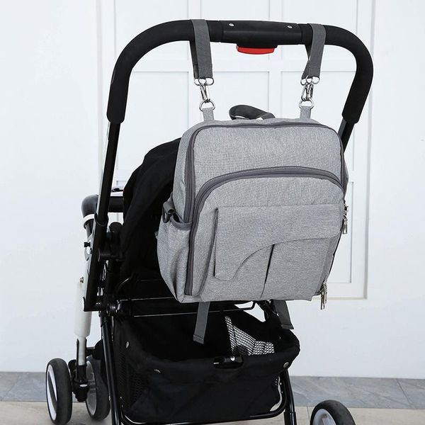 

2021 fixed chair fashion mummy maternity baby nappy bag backpack usb waterproof nurse diaper bags for mom stroller organizer c1008