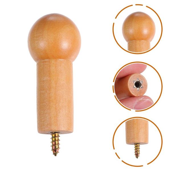 

sets home round storage hooks wooden hanging hook useful coat hat hanger & rails