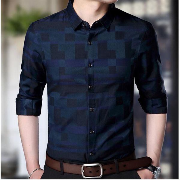 

men's casual shirts men shirt business arrival brand clothing, White;black