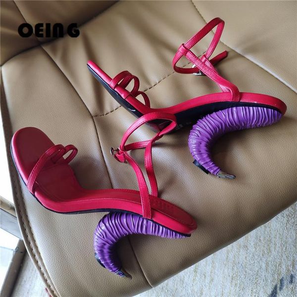 

sandals summer women ankle strap vintage open toe high heels design shoes strange style gladiator zapatos mujer, Black