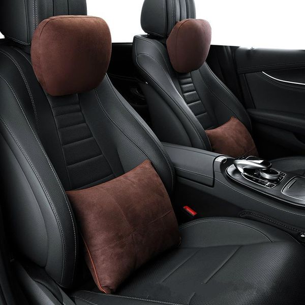 

seat cushions car pillow neck lumbar back support cushion for driver orthopedic design massage memory foam lower pain dropship