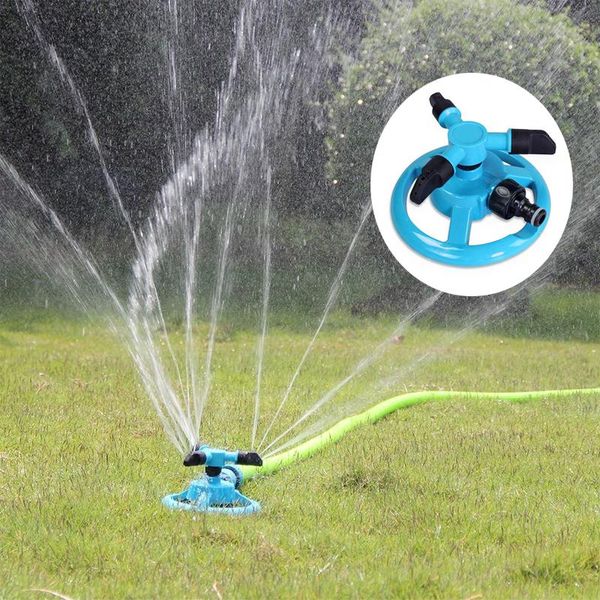 

watering equipments 360 degree automatic garden sprinklers 3 arms nozzles irrigation tools grass lawn for household