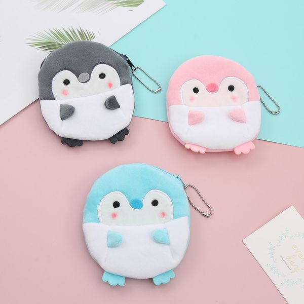 

new fashion coin purse cute couple mini zipper doll plush wallet student vinws