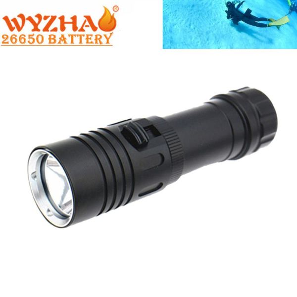 

diving light l2 led 6000 lumens waterproof lamp submersible underwater swimming torch lights flashlights torches