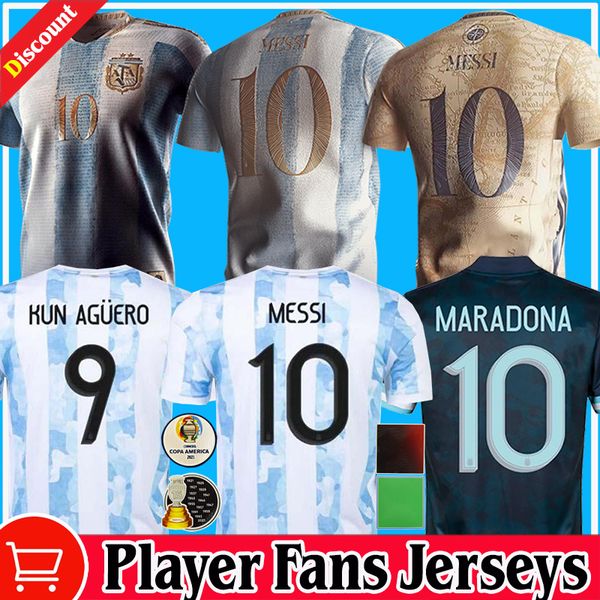 

retro 1986 argentina diego maradona soccer jerseys messi dybala 2021 2022 copa america home commemorate camiseta player fans version 20 21 2, Black;yellow