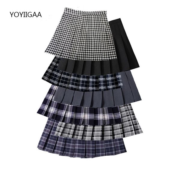 

summer women closed smoke high tail female plate smoking preppy style ladies girls dance mini rok fashion chic, Black;gray