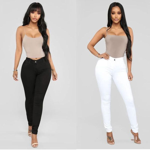 

fashion jeans womens high waisted-rise stretc skinny for women slim pant denim laies clothes women's, Blue