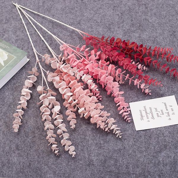 

decorative flowers & wreaths autumn style eucalyptus leaf simulation silk plants fake branch rack potted diy garden wedding party home room