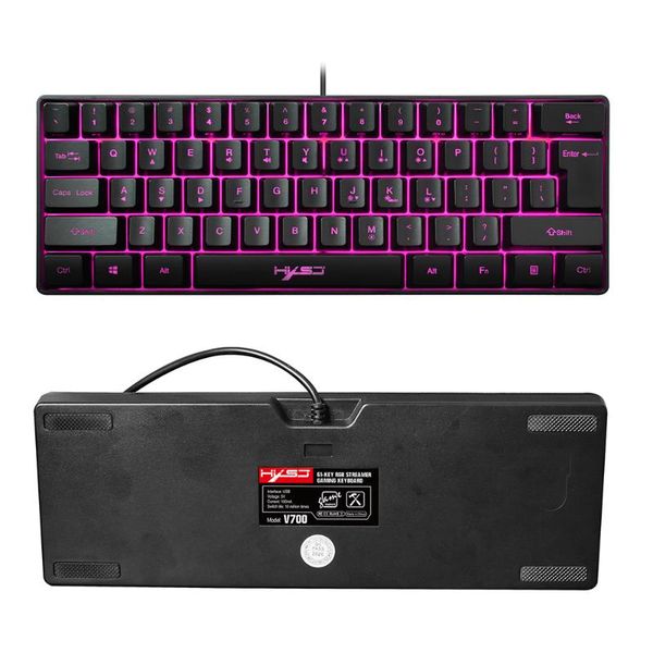 

wired rgb lighting gaming keyboard v700 61 keys office caring computer supplies for desklappc accessories keyboards