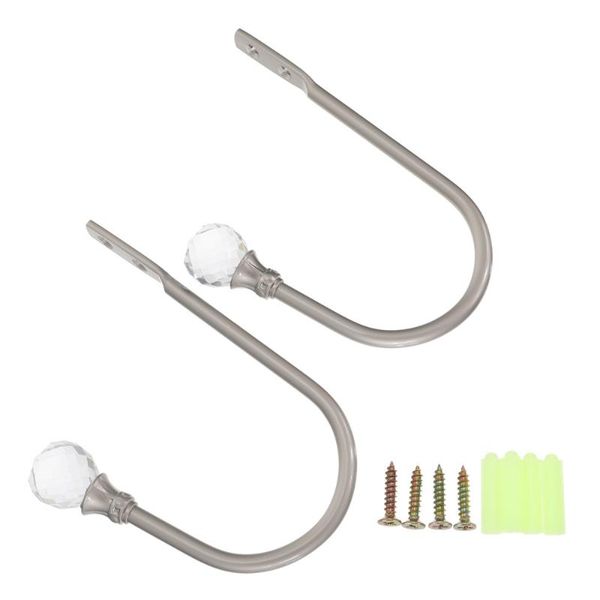 

other home decor 2pcs curtain hooks wall u-shaped fixed accessories