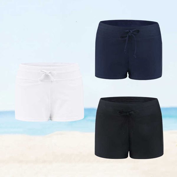 

fashion large size swimming trunk's flat angle beach pants, White;black