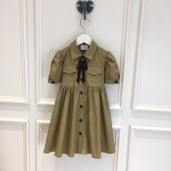 

girl's dresses brand girl casual dress 2021 fashion princess girls army green outfits baby vestidos, Red;yellow