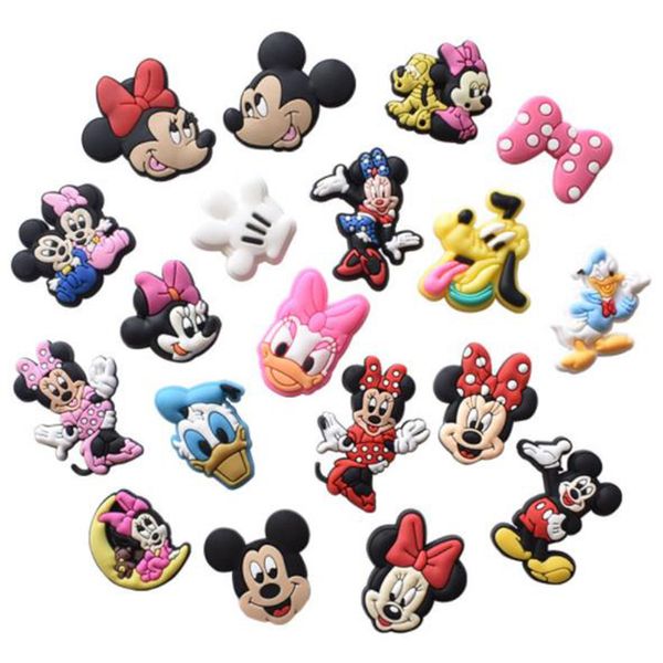 

pvc soft rubber shoe charm cartoon drinkware shoecharms buckle accessories decoration for croc charms fast ship, White;pink