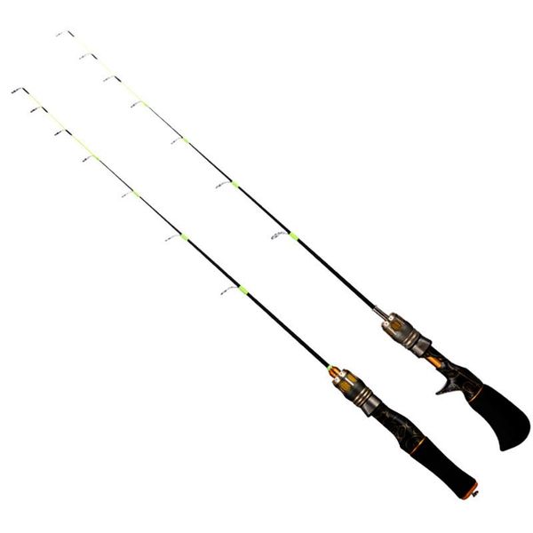 

boat fishing rods 67cm mini ice rod portable solid glass fiber flat slightly river shrimp carp pole winter tackle pesc