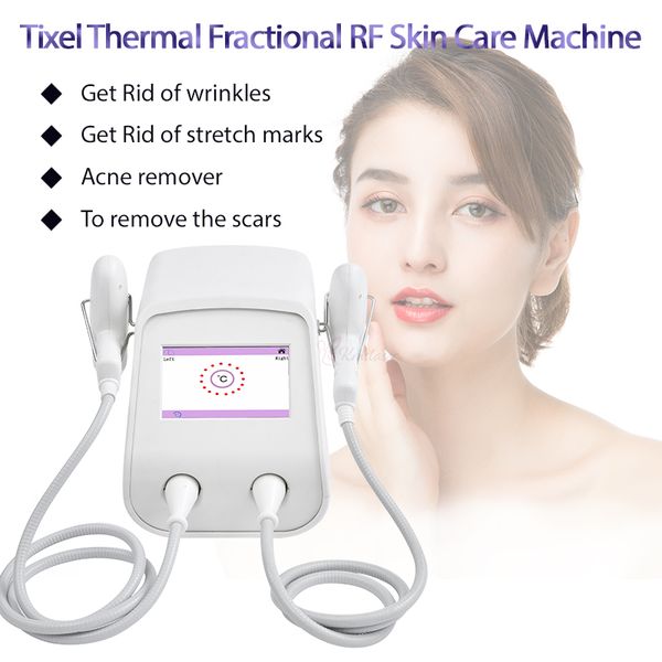 Equipamento portátil da fração térmica de Tixel com um ou dois alças que remove as marcas de remoção removem a máquina da beleza do cuidado do corpo da cara do rejuvenescimento da pele