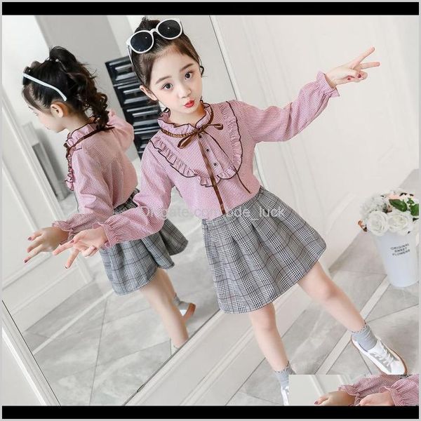 

sets baby, & maternitygirls baby clothes set spring autumn shirts for teenage girls + lattice skirt kids fashion girl clothing drop delivery, White
